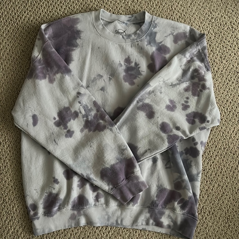 Urban Outfitters Neon Riot tie dye crewneck